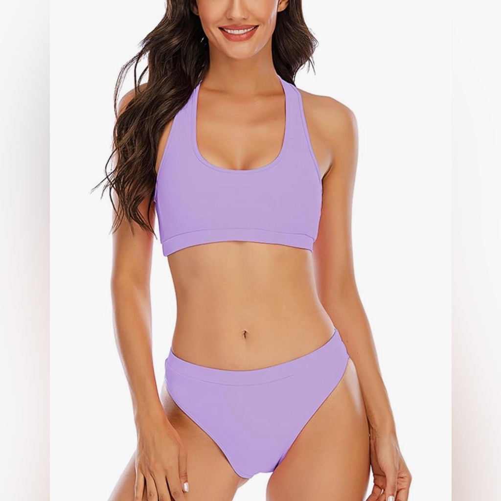Elegant Lilac Bikini Set